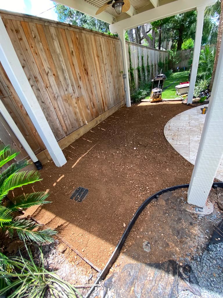 Residential artificial lawn completed by Rainlandscaping